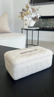 Quartz resin tissue box