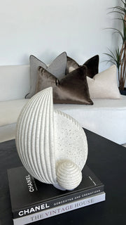 nautilus sandstone sculpture stand