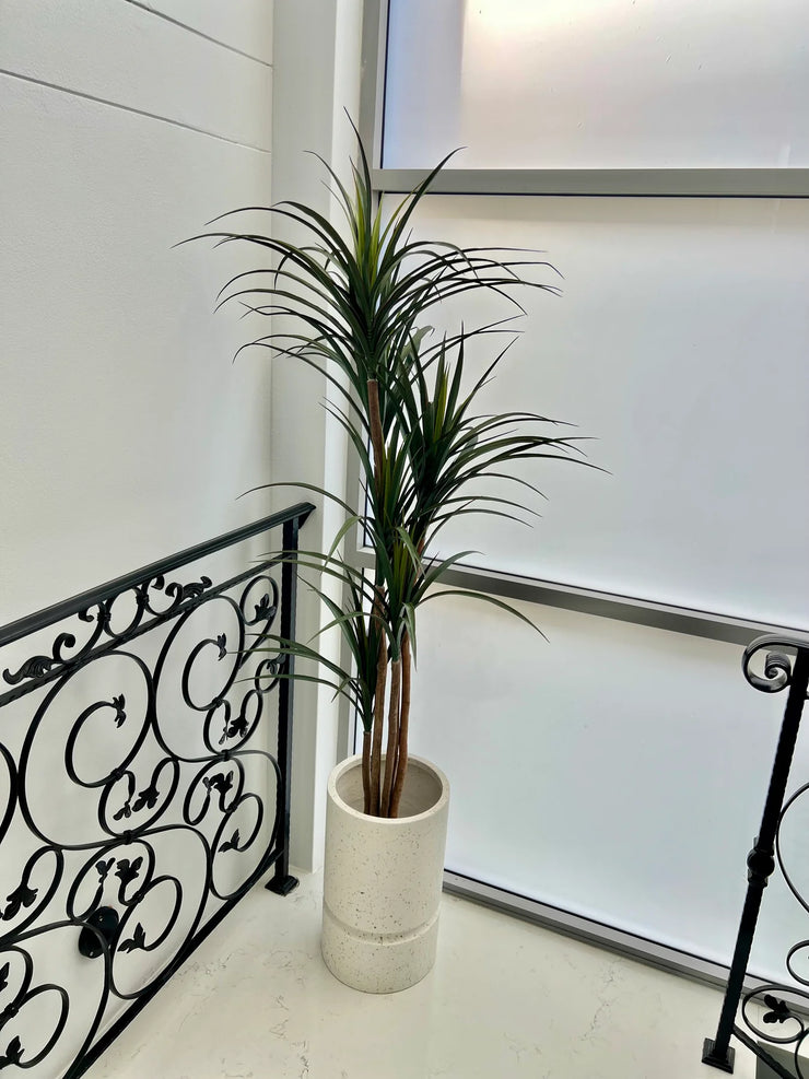 Yukka Artificial plant / pebble pot