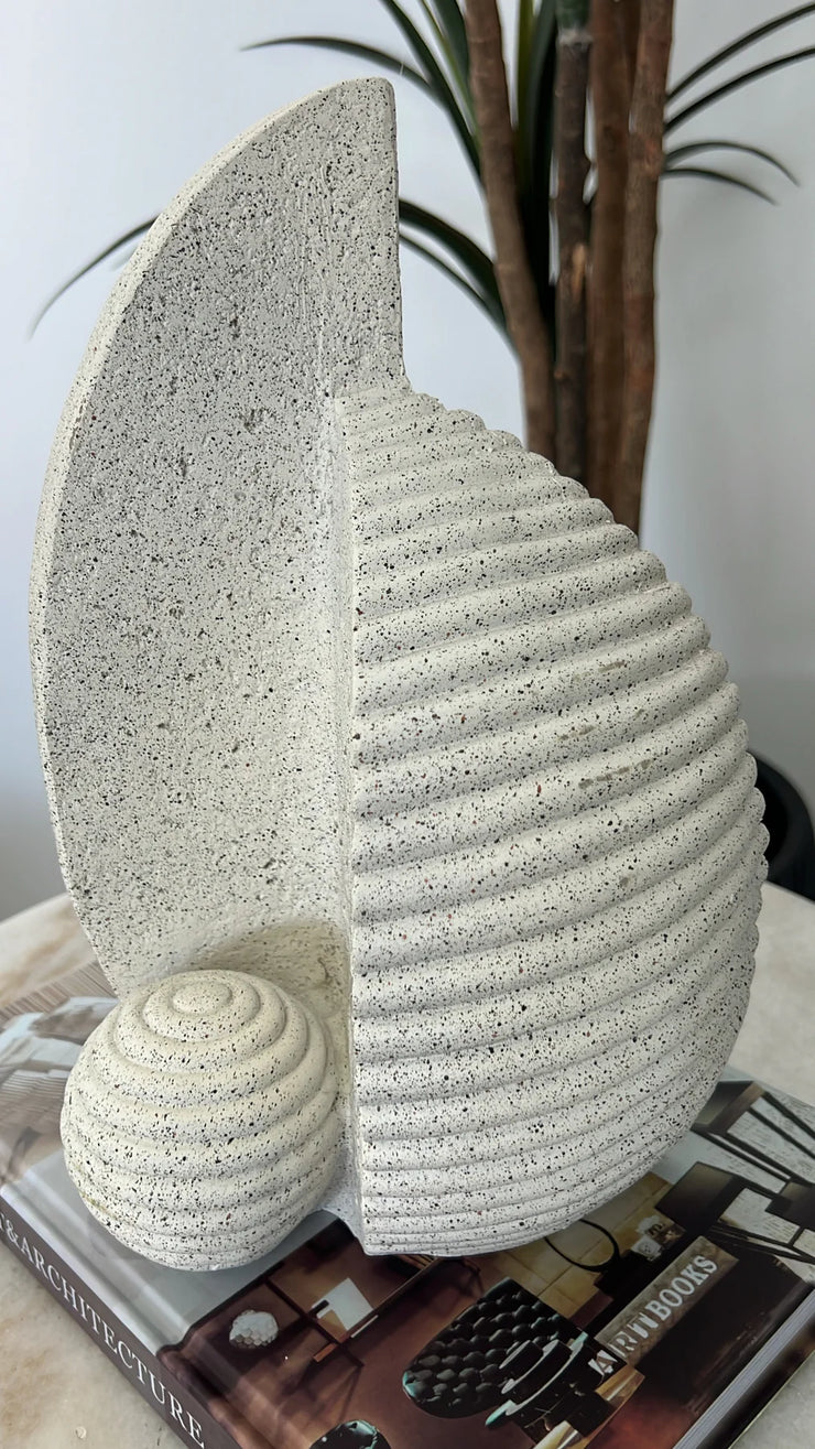 nautilus sandstone sculpture stand