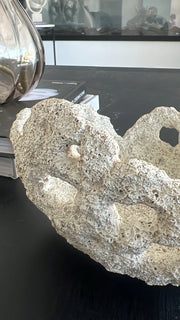 Coral fossil sandstone bowl