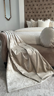 De luxe nude throw 140x220cm