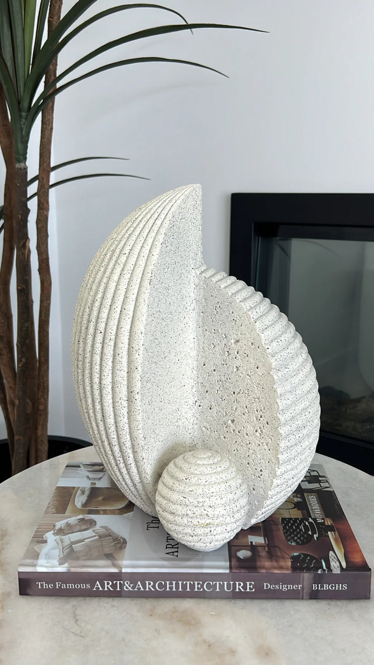 nautilus sandstone sculpture stand