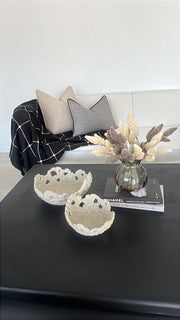 Coral fossil sandstone bowl