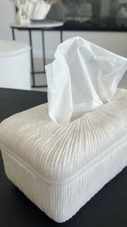 Quartz resin tissue box