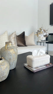 Quartz resin tissue box